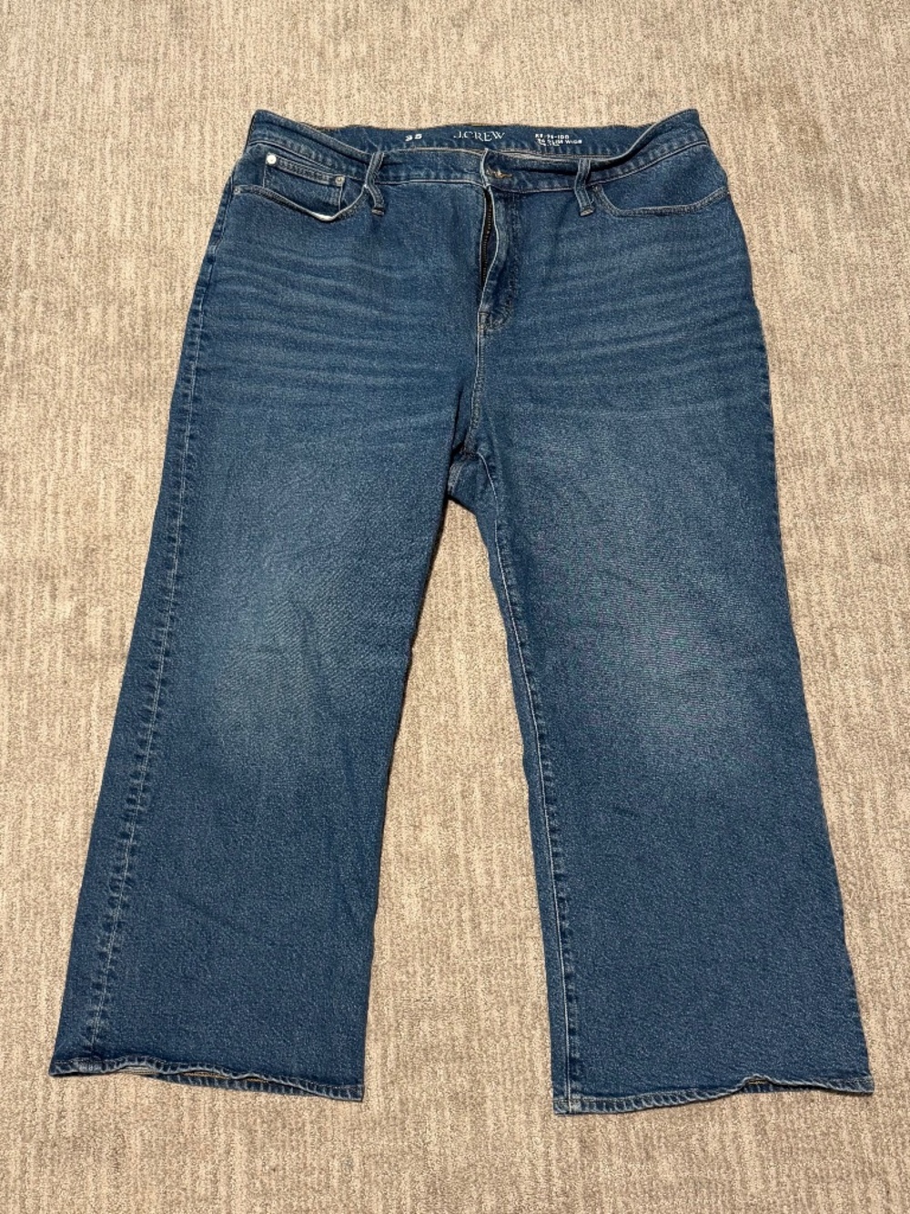 High-rise slim wide jean in 1996 semi-stretch